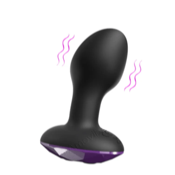 Plug anal avec réglages de rotation et de vibration